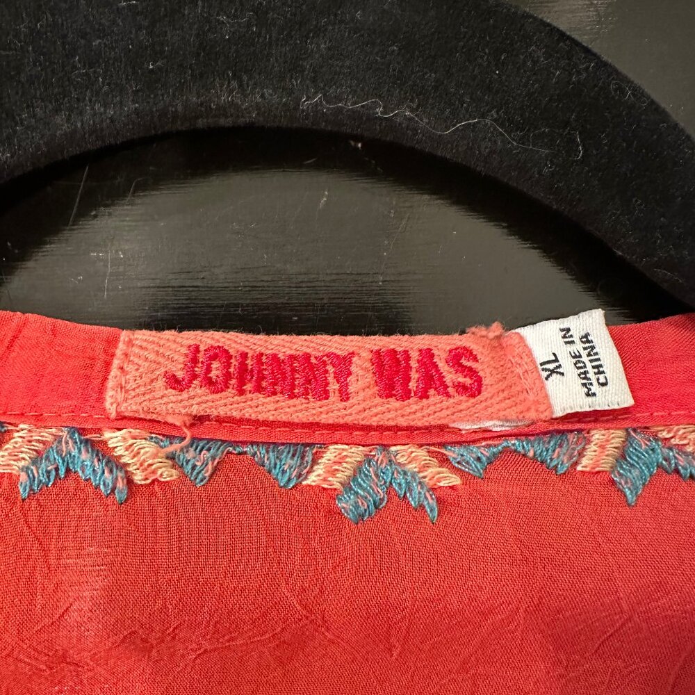 Johnny Was Embroidered Blouse XL - Picture 3 of 3